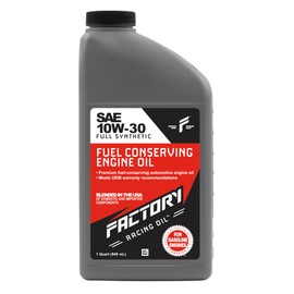 Factory Racing Parts Oil Change Kit Compatible with Dodge Charger 2.2L 1983-1987, Dakota 3.9L 1997-2003, Ram 1500 1994-2001 3.9L 10W-30 Full Synthetic Oil - 4 Quarts