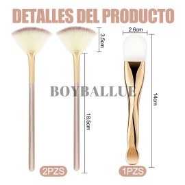 🔥 3pz brochas faciales silicona para mascarillas y limpiadores  Vitaminas y Minerales