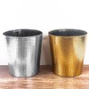 Scakbyer Leather Trash Can, Decorative Waste Basket, 10L Capacity Small