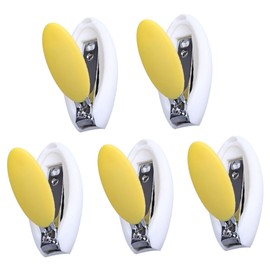 Kisangel 5PCS Cartoon Egg Shaped Nail Clippers Safe Nail Care Tool for Stylish Trimmer for Use Random Color Durable Blades for Newborns Random Color