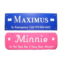 Free Engraving Dog Name Plate Crate Tag Customize Online