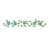 AeraVida Elegant Princess Jasmine Inspired Open Swirl Simulated Blue Turquoise