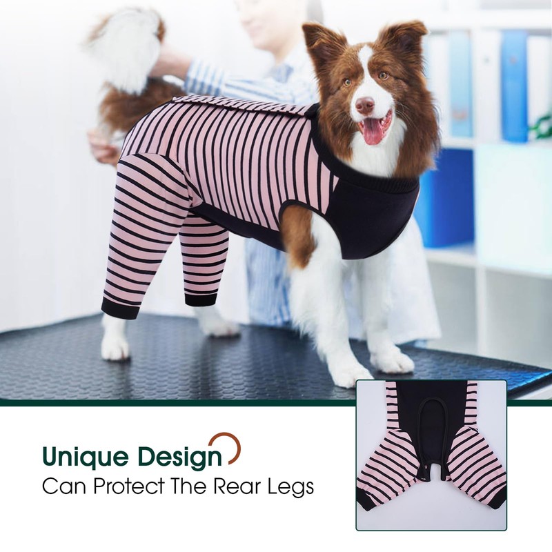 Kuoser Dog Recovery Suit, Anti Licking Dogs Rear Leg Sleeve,