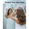 Aquior Gorro de ducha desechable, 100 gorras de baño, grandes,