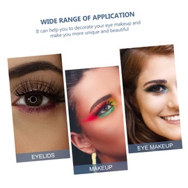 Baluue 20pairs Glitter Eyelash Stickers Comfortable Decorative Eye Makeup for Unique Beauty Easy to Apply Total Stickers