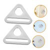Abaodam 15pcs Stainless Steel Outdoor Expansion Buckles Canopy Triangle Buckles