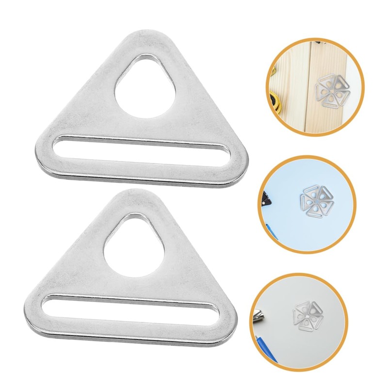 Abaodam 15pcs Stainless Steel Outdoor Expansion Buckles Canopy Triangle Buckles