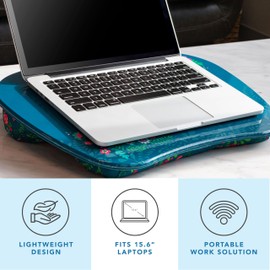 LAPGEAR MyStyle Portable Lap Desk with Cushion - Big Ideas - Fits up to 15.6 Inch Laptops - Style No. 45311