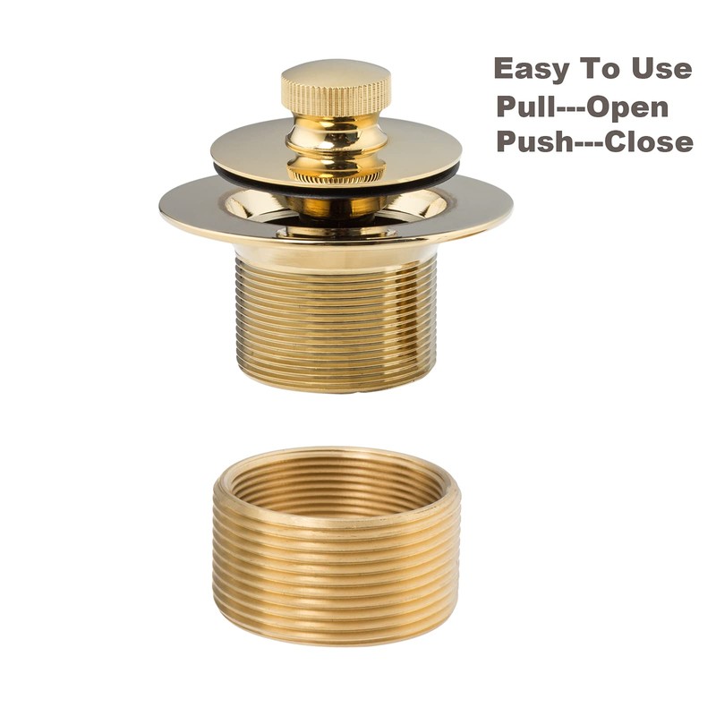 Artiwell Push & Lock Tub Trim Set with Single-Hole Overflow