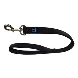 Hamilton Double Thick Nylon Dog Training Lead, 1" Wide by 6' Long with Tangle-Free 360° Swivel Snap, Black
