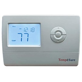 TempĕSure Thermostat 2H/2C Digital Non-Programmable Straight Cool, Heat Pump, Electric Heat, Gas Heat TESD22