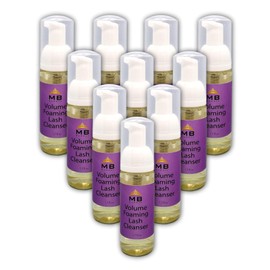 MBsupply Foaming Eye & Lash Clean Wash for Eyelash Extensions & Natural Lashes Shampoo Face Wash Eyelids & Face Professional & Self Use 1.7 fl.oz / 50ml - 10 Pack