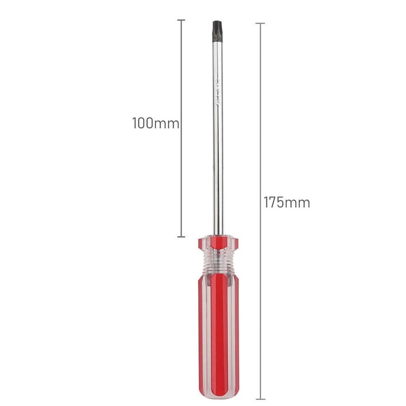 T20 T25 Torx Security Screwdriver Magnetic Tip Non-Slip Handle, 175mm