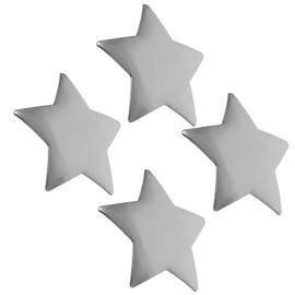 Baluue 4pcs Star Shaped Metal Hair Clips for Women Cute Hair Accessories for Girls Small Decorative Clips for Daily Use Special Occasions Convenient Grey Color