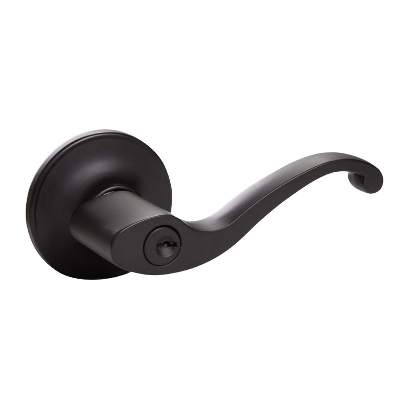 Design House 779231 Scroll Entry Door Lever Matte Black