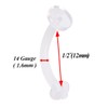 bodyjewellery 3pcs 14g Belly Button Rings Navel Piercing Retainer Clear