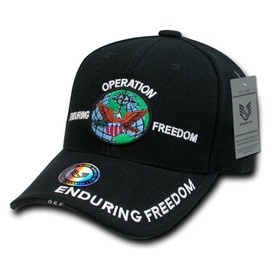 Rapiddominance Open End Deluxe Military Cap, Black