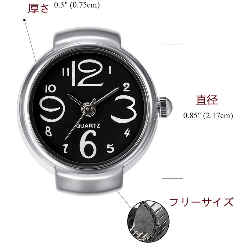 Lancardo Ring Watch for Women and Men Analog Quartz Watch