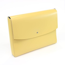 Firenze Bonded Leather Portfolio Carrying Case, Travel Case (Yellow)