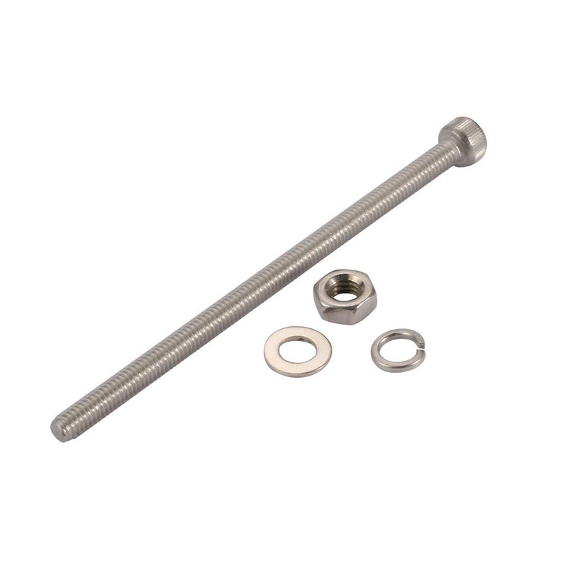 Sourcingmap 10pcs M4x80mm 304 Stainless Steel Knurled Hex Socket Head