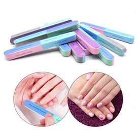 Colorful Nail Art DIY 7-Step Nail Buffer / 알록달록 네일아트 셀프 관리 7단계 네일 버퍼