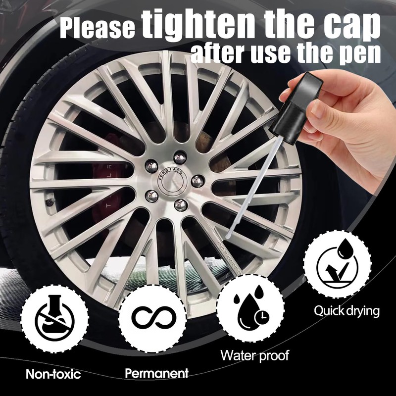 Matte Black Rim Touch Up Paint - Wheel Repair Kit