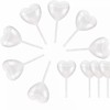 Voarge 100 x 4ml Heart Shaped Jam Plastic Dressing