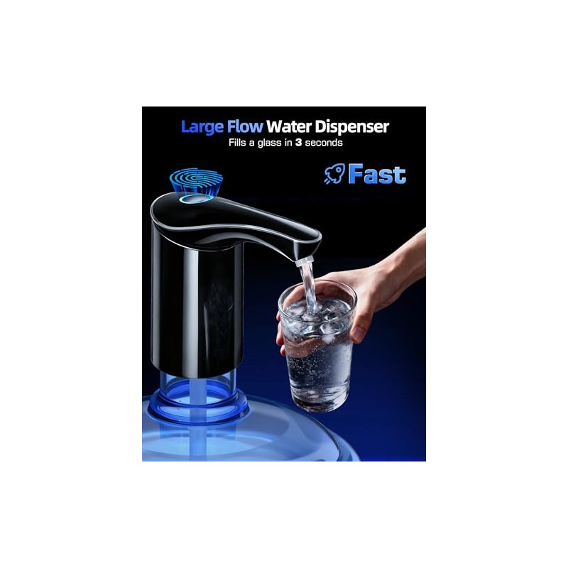 【Highest-Output】 Water Dispenser for 5 Gallon Jug, Electric USB C