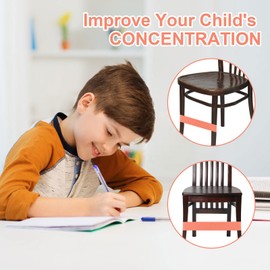 30Pcs Chair Bands for Kids with Fidgety Feet, Classroom Must Haves, Kick Bands for Classroom Chairs, Chair Bands for Classroom, ADHD Sensory Flexible Bands for Kids Students Adults (Pink)