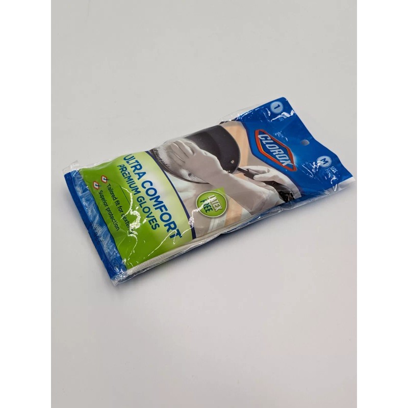 Clorox Ultra Comfort Gloves Size Medium Latex Free 1 Pair