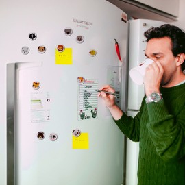 OTUIUTO Emoji Magnets for Refrigerator Funny Fridge Magnets Cute Magnets for Whiteboard Locker Decorative Magnets for Office and Kitchen Gifts for Lady (28, 28 Pcs Animal Face)