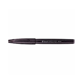 Brush Touch Sign Pen, Black, SES15C-A, Set of 3