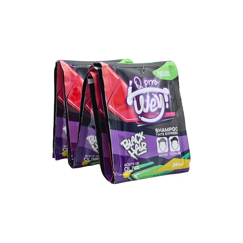 Cajas Shampoo Tinte Express Negro Cubre Canas Sobres