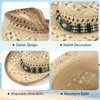 Straw Cowboy Hat for Women and Men, Western Cowgirl Hat