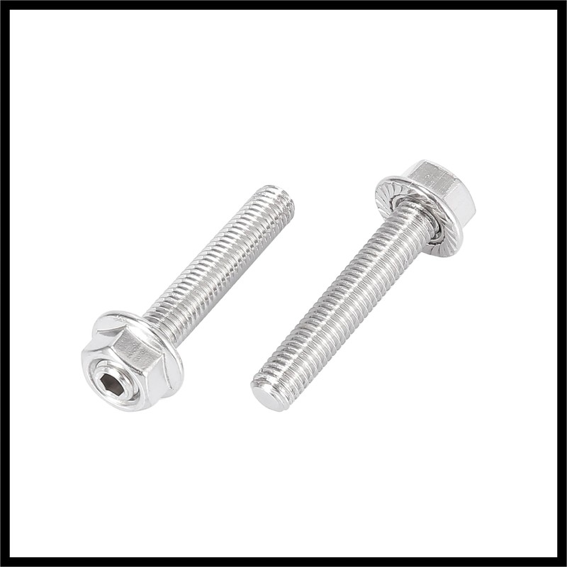 Hihaha 16pcs Stainless Steel Exhaust Manifold Bolt Stud Hardware for