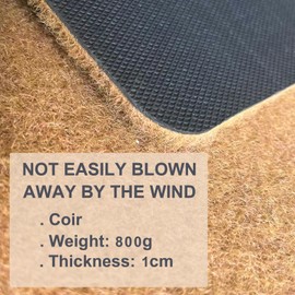 Jec&Smis Welcome Mat Just So You Know There's Like A Lot of Plants in Here Door Mats for Home Entrance Funny Doormat, Coir Fiber Outdoor Doormats for Entrance Anti-Slip PVC Backing 23.6" x 15.7"