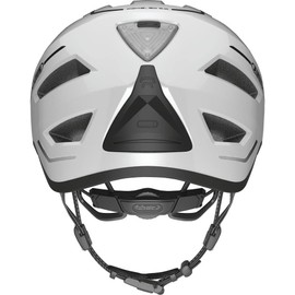 ABUS City Helmet Pedelec 2.0 - Bicycle Helmet with Rear Light and Rain Cover - for City Traffic - for Men and Women - White, Size S