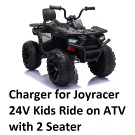 coming data power supply Charger for Joyracer 24V Kids Ride on ATV with 2 Seater