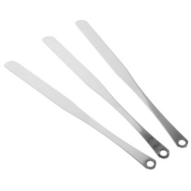 BIUDECO 3pcs Stainless Steel Makeup Mixing Tool Foundation Spatula Color Stick Cosmetic Mixing Spatula for Diy and Beauty Shop