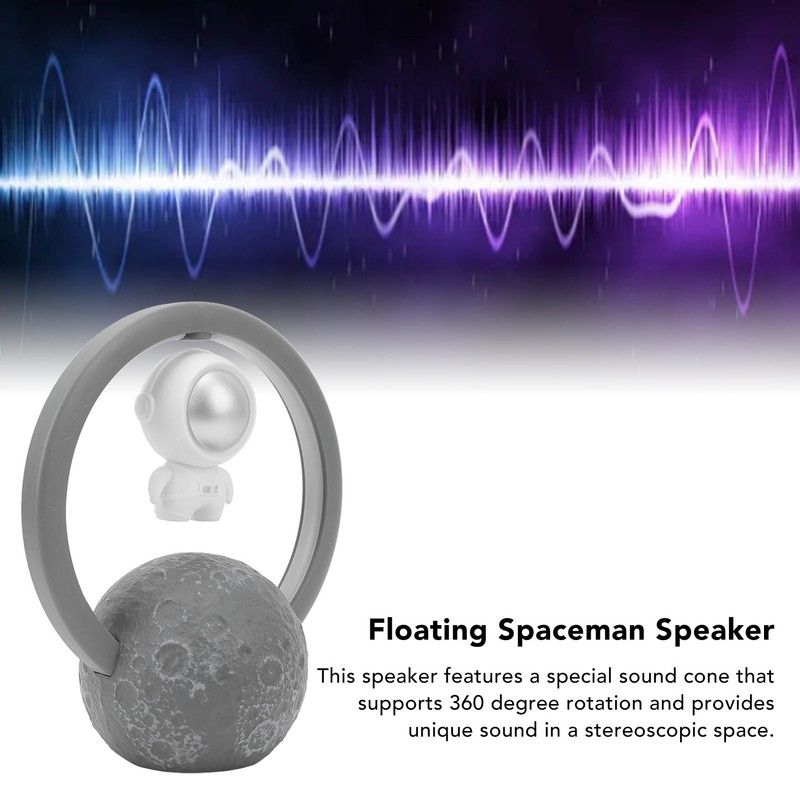 Magnetic Floating Speaker Suspended Spaceman RGB Light Speaker Bluetooth Wireless