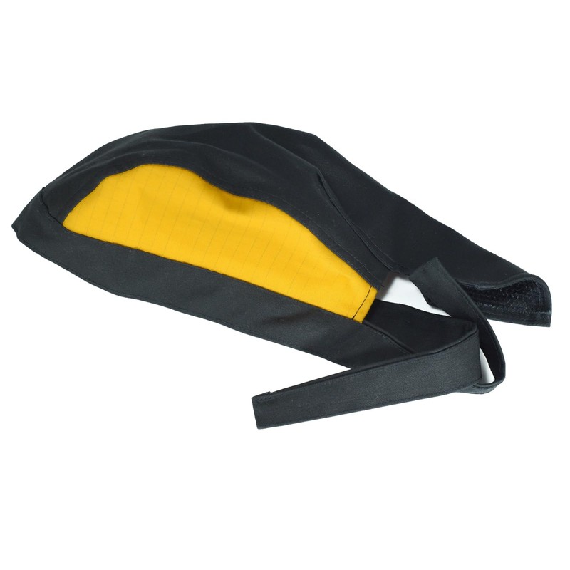 RIVERWELD Welding Cap Flame Retardant Fabric Pirate hat Black Yellow