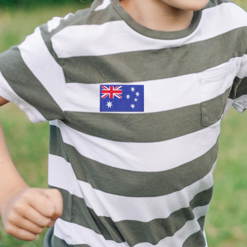 iplusmile 4pcs Australia Flag Iron Patches Embroidered Badge for Jackets