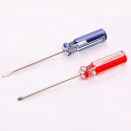 2-Piece Smaller Work Screwdriver Set Including Slotted, Phillips and Pozidriv Screwdriver, 2-Piece Hand Tool Set (B)