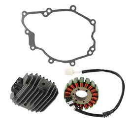 waltyotur Stator Coil and Regulator Rectifier with Gasket Replacement for Yamaha YZF-R6 YZF R6 2003-2005 2003 2004 2005