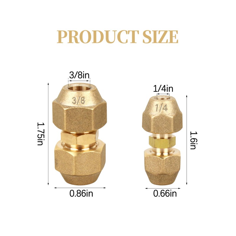 Air Conditioning Pipe Coupling Adapters with Flare Nuts and Connectors