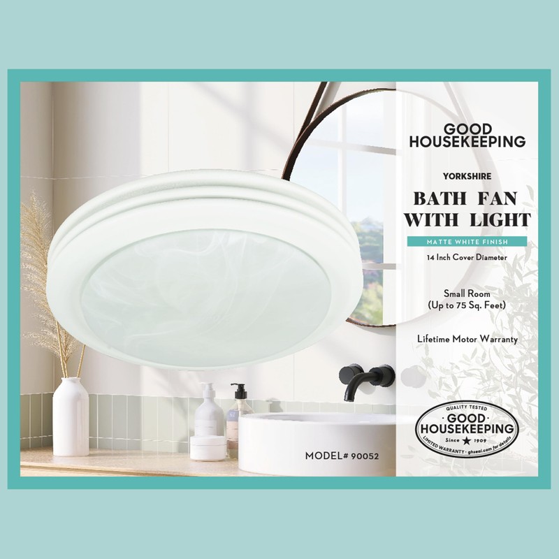 Good Housekeeping 90052 Yorkshire Decorative 80 CFM 2.5 Sones Bathroom