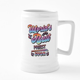 CafePress World's Best Priest 25 oz Ceramic Beer Stein Mug