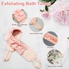 2 Pieces Exfoliating Back Scrubber for Shower, Double Sided Exfoliating