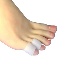 10 Pack Pinky Toe Sleeves Protectors, Toe Covers, Protect Toe from Rubbing, Ingrown Toenails, Corns, Blisters, Hammer Toes and Other Painful Toe Problems(White）