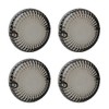NTHREEAUTO 4PCS Smoked Turn Signals Lens Cover Front Rear Lenses